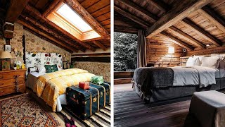 Top 50 Rustic Attic Bedrooms  Wooden Bedrooms Interior Design Home Decor Ideas [upl. by Ellennod]