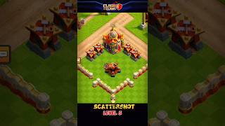 Clash of Clans scattershot levels 🔥 clashofclans coc clashofclansvideos shorts [upl. by Aicital]