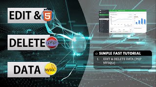 TUTORIAL PHP MYSQL  4EDIT amp DELETE DATA htmltutorial php adminlte [upl. by Selway]