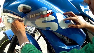 Stickering On My Suzuki Gixxer SF [upl. by Hayidah394]