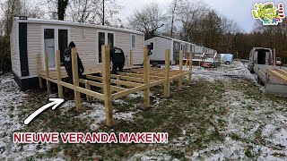 VERHUURCHALET Afmaken amp Veranda Plaatsen  Deel 3 [upl. by Winna]