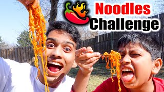 WORLDS SPICIEST NOODLES CHALLENGE 🥵🌶  VelBros Tamil [upl. by Einnok479]