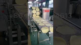 Automatic electric pancake machinecrepe maker machine spring roll wrapper machine youtubeshorts [upl. by Alleda]