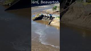 Dams fail Part 1 Edenville Michigan 2 Breached Dams 500 Year Flood flooding flood news river [upl. by Burch858]