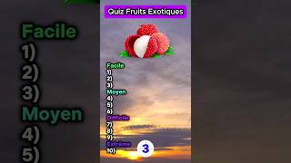 Il faut être très cultivé pour connaître le nom de tous ces fruits exotiques 😳 quiz fruits monde [upl. by Genie849]