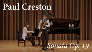 Paul Creston  Sonata Op 19 for alto saxophone and piano by baritone saxophone [upl. by Direj654]