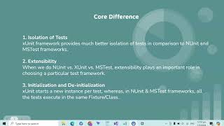 Difference between MSTest NUnit  xUnit  c unit test  aspnet unit test [upl. by Ottie]