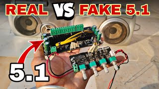 real 51 surround vs fake 51 surround explained 51 amplifier51 surround sound test speaker woofer [upl. by Mello]