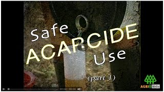 SAFE ACARICIDE USE part 1 [upl. by Concepcion]