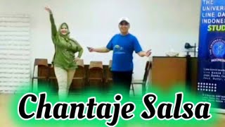 CHANTAJE SALSA  LINE DANCE  Chor Tri Artiyanti  Sofyan Anas 🇮🇩  April 2024 [upl. by Annod]