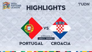 HIGHLIGHTS  Portugal vs Croacia  UEFA Nations League 2024  TUDN [upl. by Htebasile980]