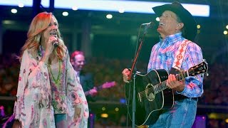 George Strait amp Sheryl Crow  quotHere For a Good Timequot Live 2014 [upl. by Schoening]