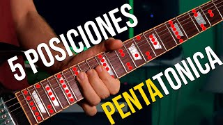 Escala PENTATONICA 5 Posiciones para Dominar el Diapasón [upl. by Lennon]