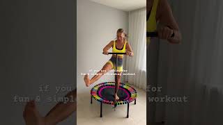 Beginner 10 min mini trampoline workout beginner bellicon workout shorts [upl. by Kristien]