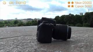 Canon 500D vs Nikon D5000 par GeekTrend [upl. by Sand774]