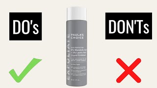 NEW Paula’s Choice 6 Mandelic Acid  2 Lactic Acid Liquid Exfoliant  Heres What You Should Know [upl. by Ilojne987]