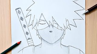 How To Draw Kakashi Hatake  kakashi Drawing Step by step Easy  Naruto  Tutorial [upl. by Gnut922]