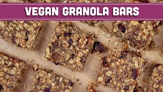 Homemade Granola Bars Vegan amp Gluten Free  Mind Over Munch [upl. by Elbart]