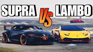 LAMBORGHINI vs ANIMATED TURBO SUPRA ni VonOrdonaYT sa GTA 5 RP sobrang solid [upl. by Euqinad]