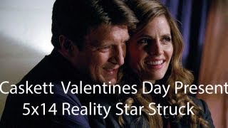 Castle  5x14 Reality Star Struck End Scene Caskett Valentines Day Presents and A Kiss HD [upl. by Abner]