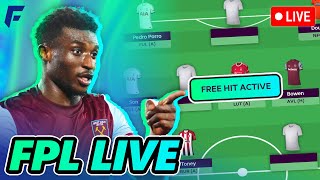 FPL GW29 DEADLINE STREAM 🚨 FREE HIT ACTIVE [upl. by Seditsira]