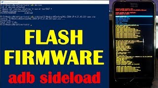 FLASH FIRMWARE  adb sideload [upl. by Nyraf]