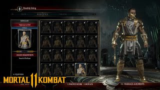 Mortal Kombat 11 Complete Character Customization GearsAbilitiesKosmeticsMovesFatalities [upl. by Ylremik]