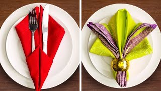 31 FESTIVE NAPKIN FOLD IDEAS [upl. by Amabil924]