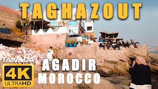 TAGHAZOUT walking tour  Morocco 4K UHD [upl. by Anitsyrk308]