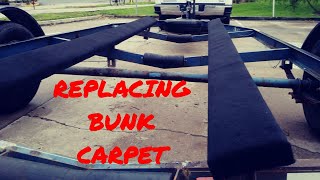 How to replace the bunk carpet on your boat trailer [upl. by Yearwood468]