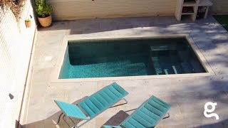 Piscina Skimmer TarobÃ¡ Zen Bali Stone 5 x 25 m [upl. by Pry]