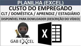 PLANILHA  CUSTO EMPREGADOCLTDOMÉSTICAAPRENDIZESTAGIÁRIO SIMPLES NACIONALLUCRO PRESUMIDOampREAL [upl. by Adur]