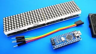 Arduino Text Scrolling Display  MAX7219 Dot Matrix 4in1 [upl. by Milissa]