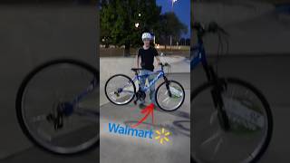 Walmart bike vs Skatepark 😬 mtb viral bmx beginnermtb walmart [upl. by Englis]