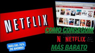 Netflix BARATO Método para suscribirte a sus planes Premium 2024  ¡¡Más del 70 de AHORRO [upl. by Basile]