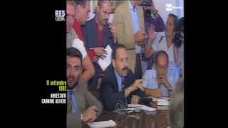 Settembre 1992  RaiStoria larresto del padrino Carmine Alfieri [upl. by Lebasiram]