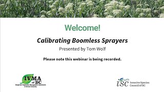 Calibrating Boomless Sprayers [upl. by Kendal276]