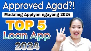 TOP 5 LOAN APP PWEDE APPLYAN NGAYONG 2024  LEGIT LOAN APP [upl. by Mcdade]