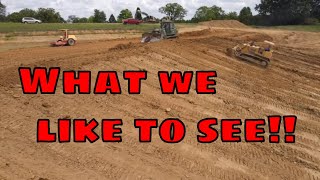 All three dozers pushing dirt at the same time working on the emergency dam repair job [upl. by Niwled]