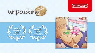 Unpacking  Accolades Trailer  Nintendo Switch [upl. by Ilatfen]