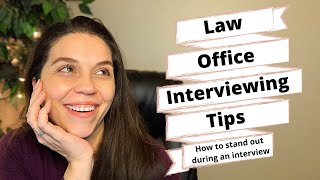 PARALEGAL INTERVIEWING TIPS How to stand out during an interview [upl. by Kceb]