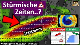 Stürmische Zeiten Jetstream nimmt Kurs auf Europa Aktuelle PegelständePrognosen [upl. by Kcirb]