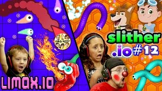 WHOS RUSTY Slitherio vs Limaxio Another copycat or better w FGTEEV DUDDY Lex amp Chase [upl. by Aiclef934]