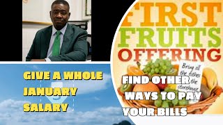 Abraham gave IssacFirst Fruits is your Whole January SalaryLeke Adeboye lecture on Giving [upl. by Elijah]