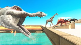 Dinosaur or Animal  Who Escaped From Ice Dino Prison  Animal Revolt Battle Simulator [upl. by Ivan]