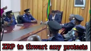 Zimbabwe police warns those who want to protest in the SADC Summit to be held in Zimbabwe [upl. by Nerw663]