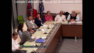 Consiglio Comunale di Pianezza 26 Settembre 2023 [upl. by Eedyak]