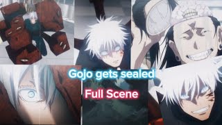 Gojo Gets Sealed Full Scene  Kenjaku reveal 🔥 [upl. by Furmark]