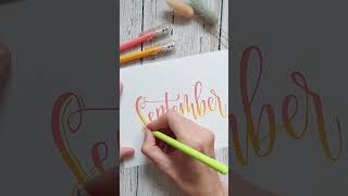 Letters blenden met de Pentel Matterhop handlettering [upl. by Sisson27]