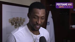 Postgame Kentavious CaldwellPope 112117 [upl. by Itsirc552]